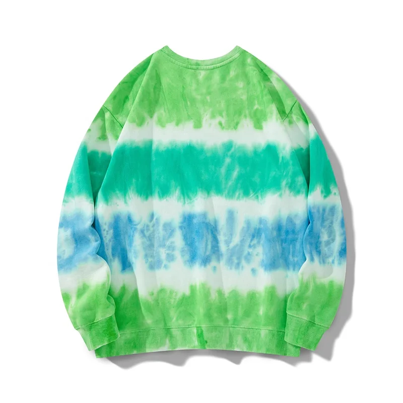 Пользовательские тай-дай Толстовка для мужчин больших размеров с вырезом лодочкой; Рубашка с заниженной линией плеч, худи и толстовки для девочек