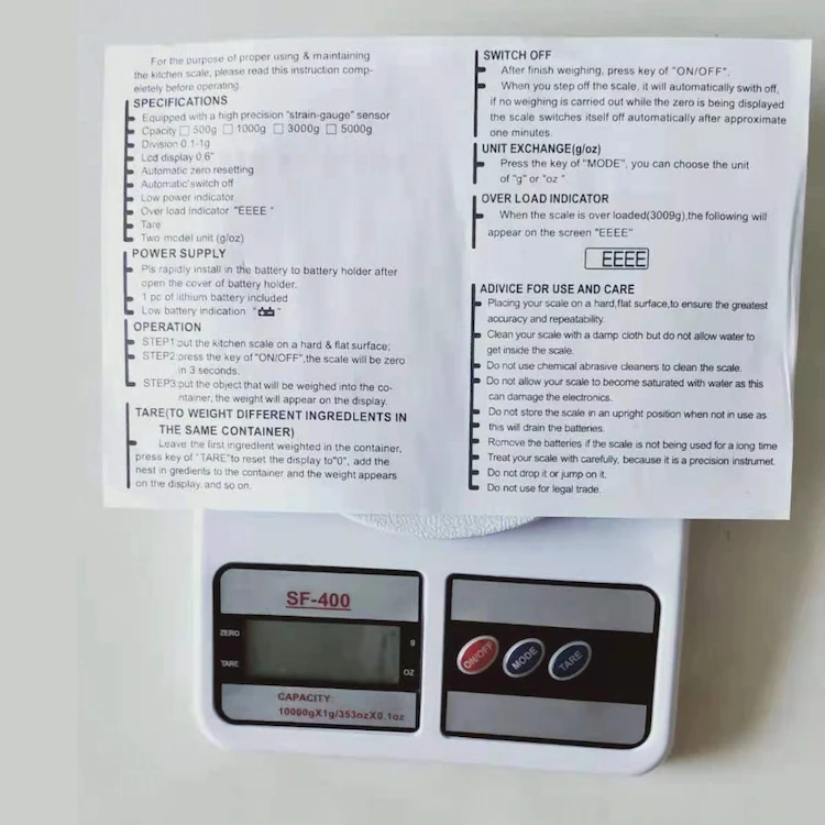 Hot selling digital scales for kitchen electronic kitchen scale portable scale electronic for weight balance 1g-5000g