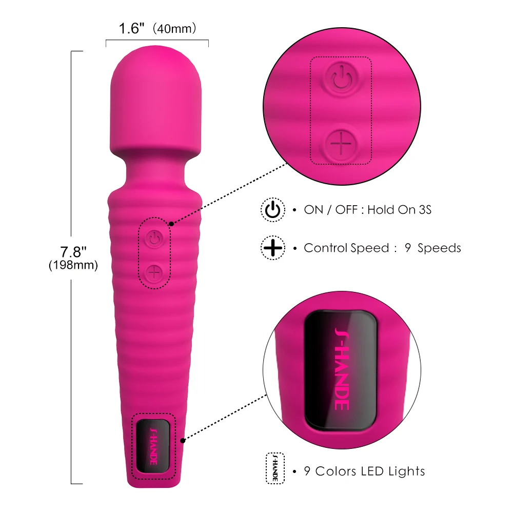 S-HANDE Wosilicone new AV wand woman vagina girls pussy av wand vibrator massager strong vibration mini vibrator for women