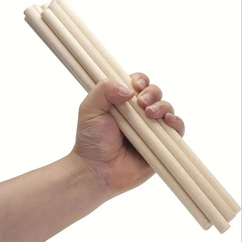 Factory Supply Natural Round Wooden Craft Sticks Wood Dowel Rods Hard Wood Sticks for Arts