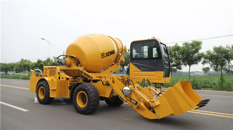 XCMG Official SLM3500S Best Quality Automatic 3.5 Cubic Meters Transit Concrete Mixer with Self-Loading