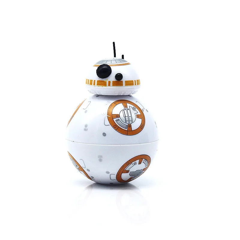 hintcan amazon hot sale robot R2D2 bb8 shape 3 layers zinc alloy spice herb grinder