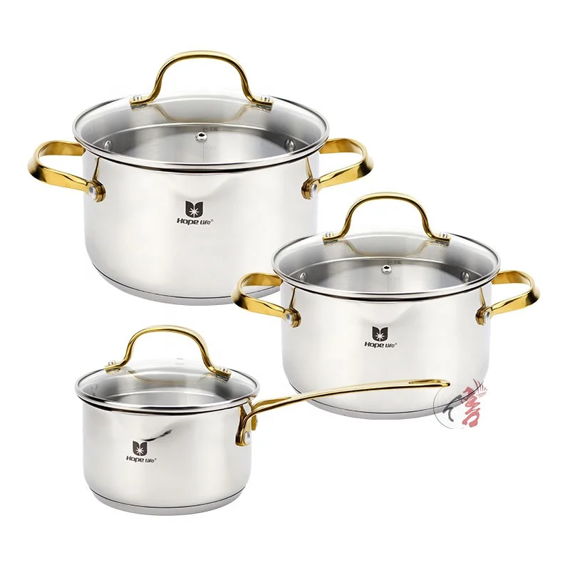 6 шт. кастрюли из нержавеющей стали