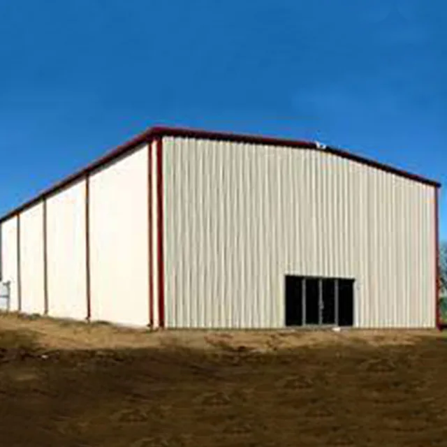 Blue gray white prefab workshop building prefab steel structure office building steel fabricated building light steel structures