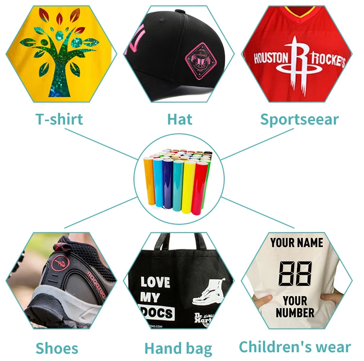 Hot Peel  Easy Cut Vinil Vinyl Supplier Reusable Vinil Textil Iron On Htv Rolls Textile Heat Transfer Vinyl Protective Film