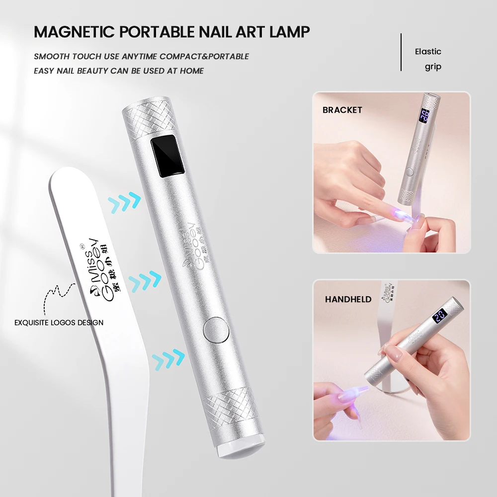 Rechargeable Portable 3W Gel Led Light Mini Uv Nail Lamp One Finger Pen Shape Uv Led Nail Lamp for Manicure