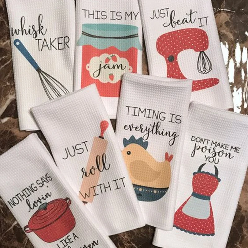 Water absorption microfiber kitchen cloth tea towel hand towel rag