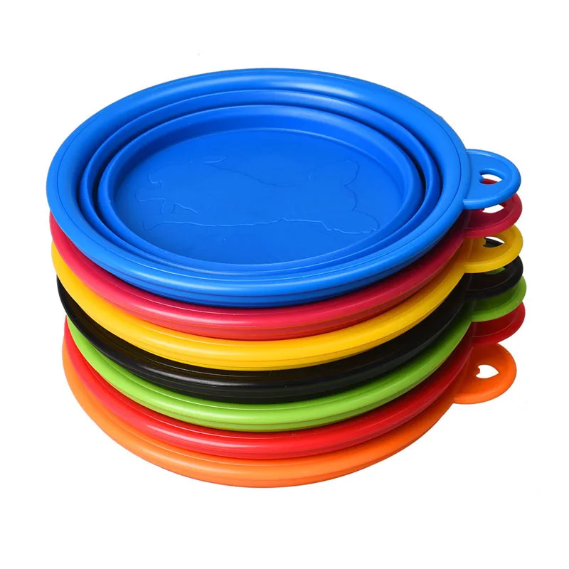BPA Free Dishwasher Safe Portable and Collapsible Silicone Pet Bowl for Traveling Food Water Feeding Cup Dish for Dogs Cats