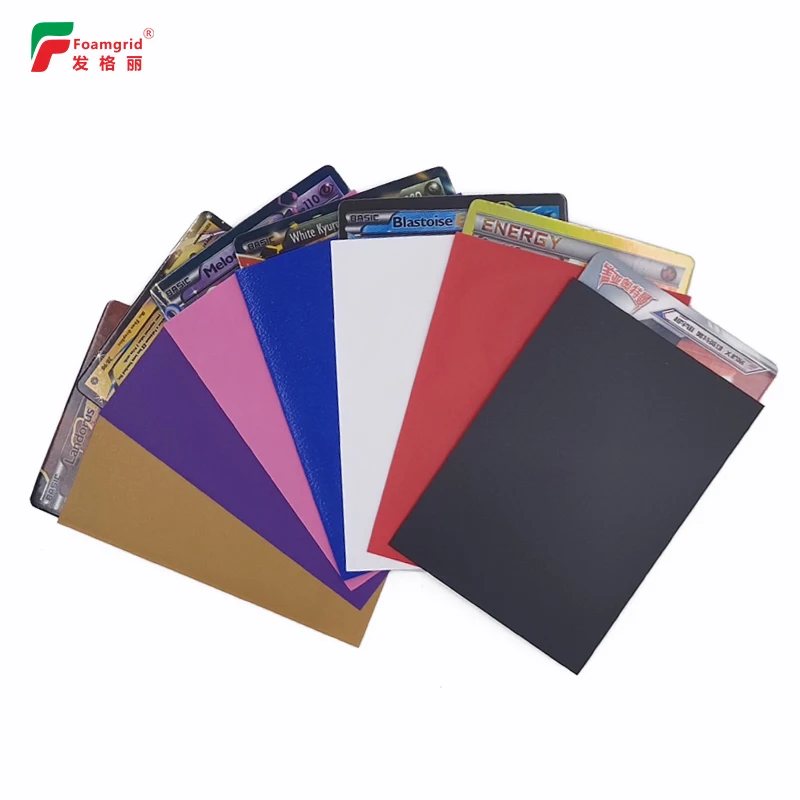 Customized China Colorful Magic PP waterproof baseball  Card Sleeves Protective card sleeves