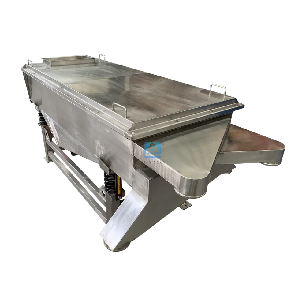 Linear Vibration Screen Sifter Machine Creditable For Welding Rod Powder Linear Vibrating Screen Lesintor