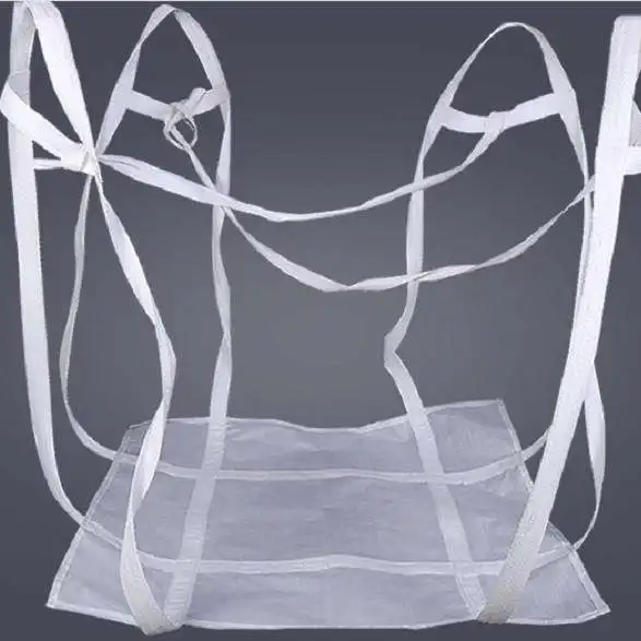 
Four slings packing tiny powdery sand impermeable sliver new membrane waterproof base cloth pp fibc Jumbo 1ton big bags conta Woven jumbo bag 