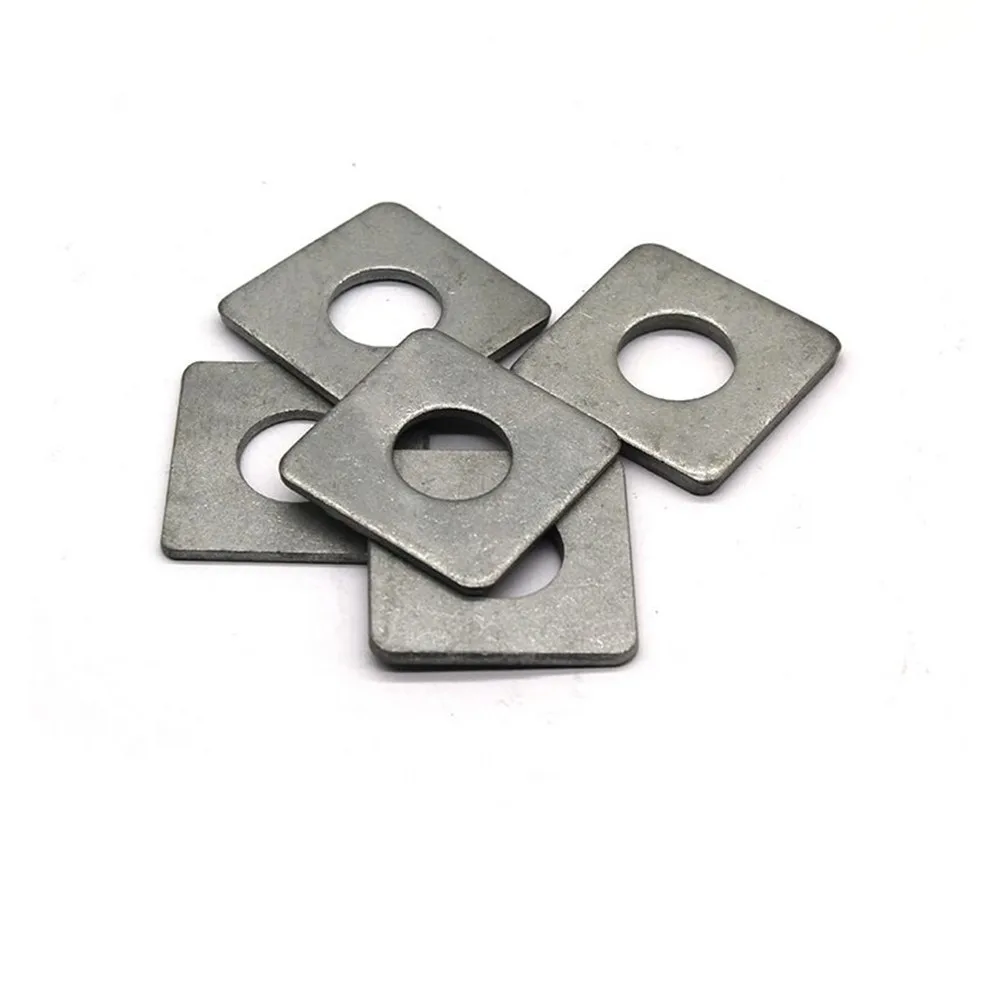 Factory Supplier Flat Square Washer Finished Zinc Plated Carbon