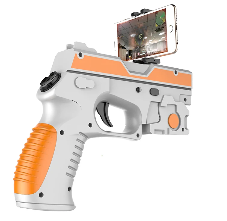 
Kids Toys AR VR Toy Gun with Cell Phone Stand Holder for Multiplayer Battle Remote Sensing Game 