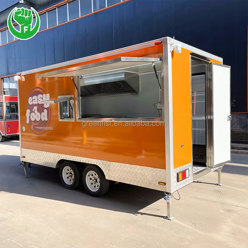 Fast Food Truck Mobile Food Trailers Concession Trailers Food Trucks in Dubai China Mobile Restaurant Car Restaurant