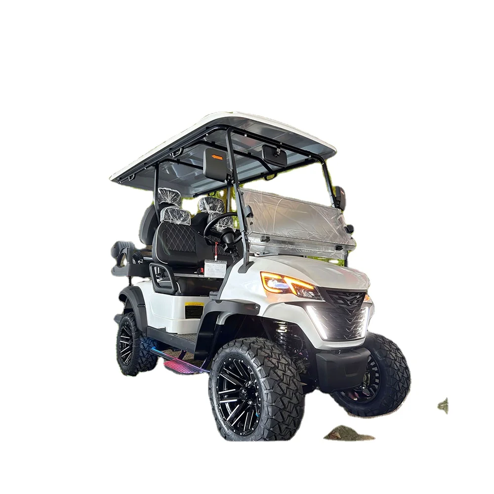 2024 China factory made four seater fast electric golf cart battery 48v golf car
