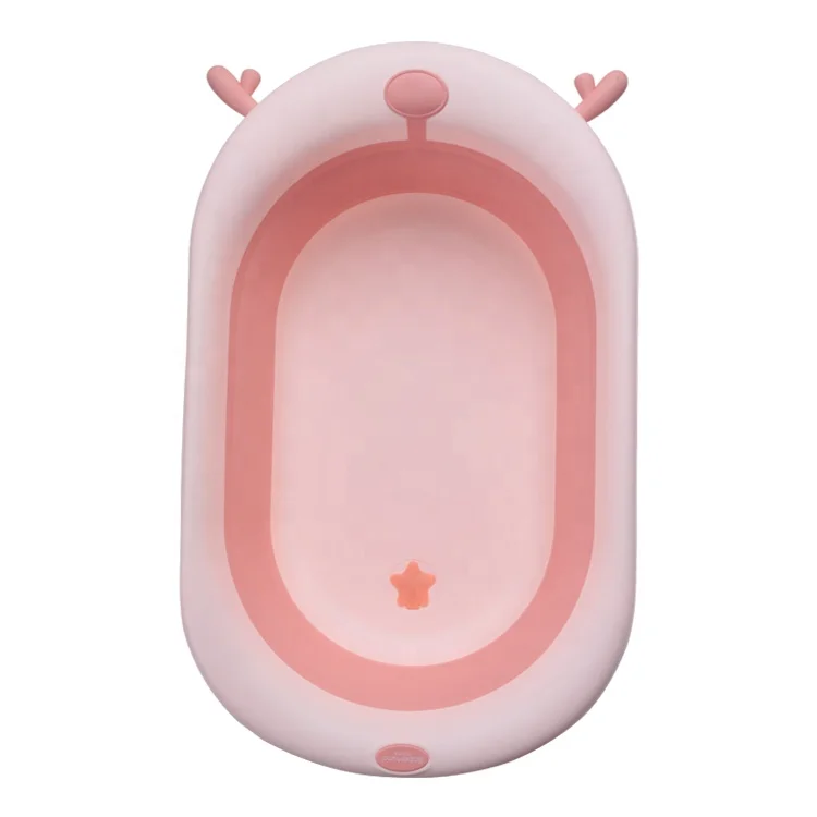 Baby Foldable Bathtub Plastic Child Size Bath Tub Baby Folding Bathtub for Kids