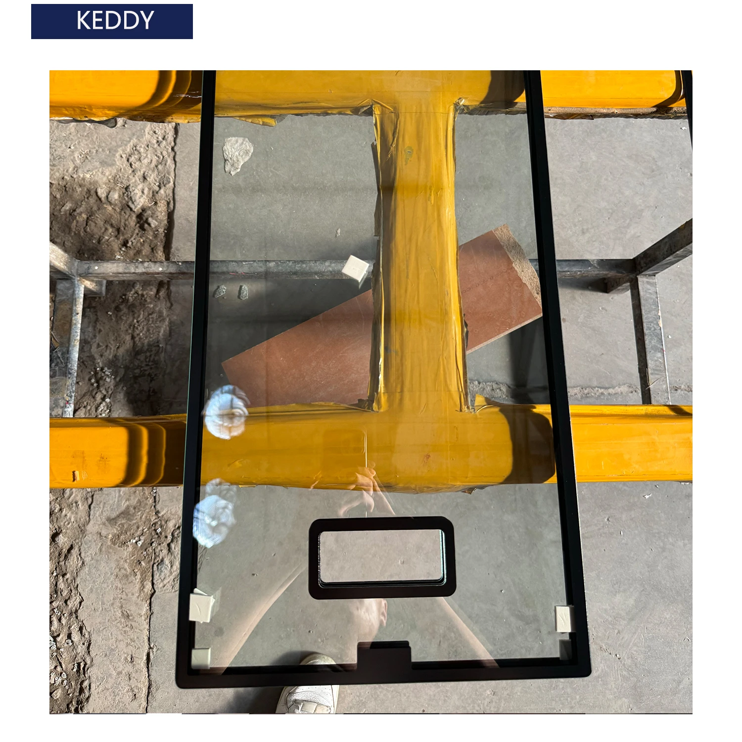 Black Enameled Ceramic Fritted Frit Screen Printed Glass/Silk Screen Glass/Tempered Glass