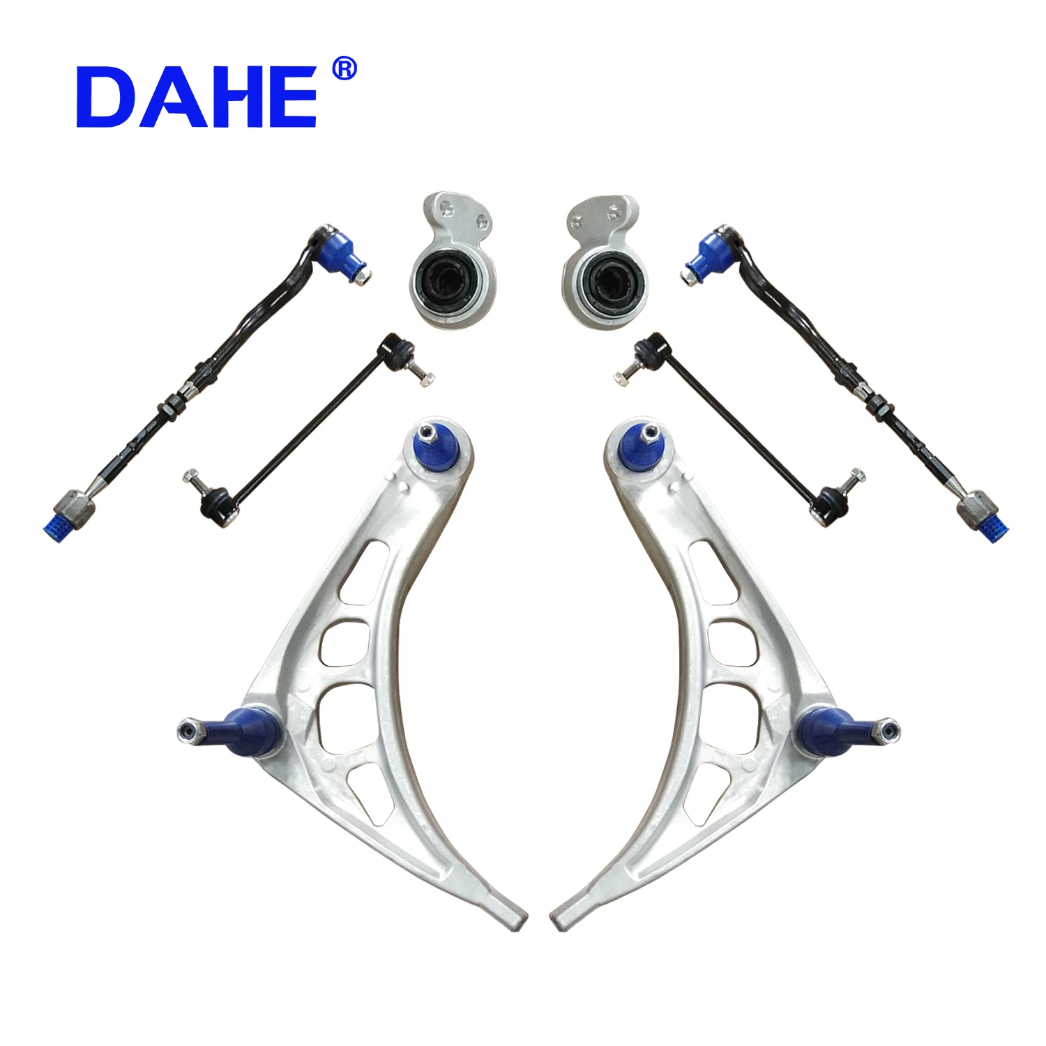 Control arm ball joint bushing tie rod boot kit for BMW E46 325i 330i 323i 31126758520 31126758519 31126757623/624