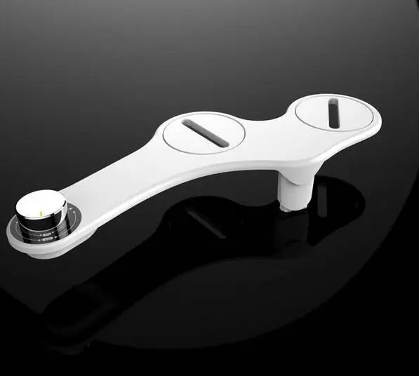 Non Electric Mechanical Retractable Dual Single Nozzle Bidet Toilet Seat Attachment
