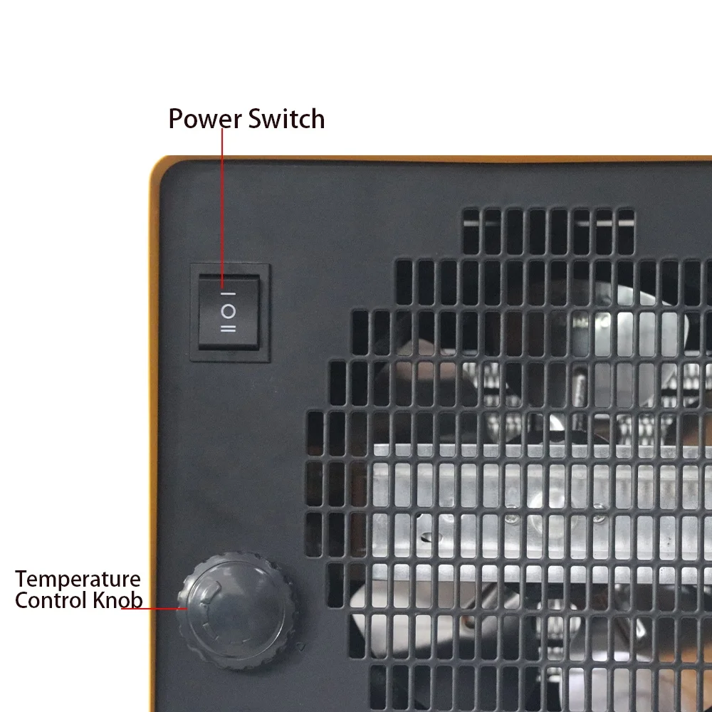 Singfun 3000W PTC Element Heating Fan Bed Bug Heater China Electric English Silk Screen Printing Bedroom Fan  IP20