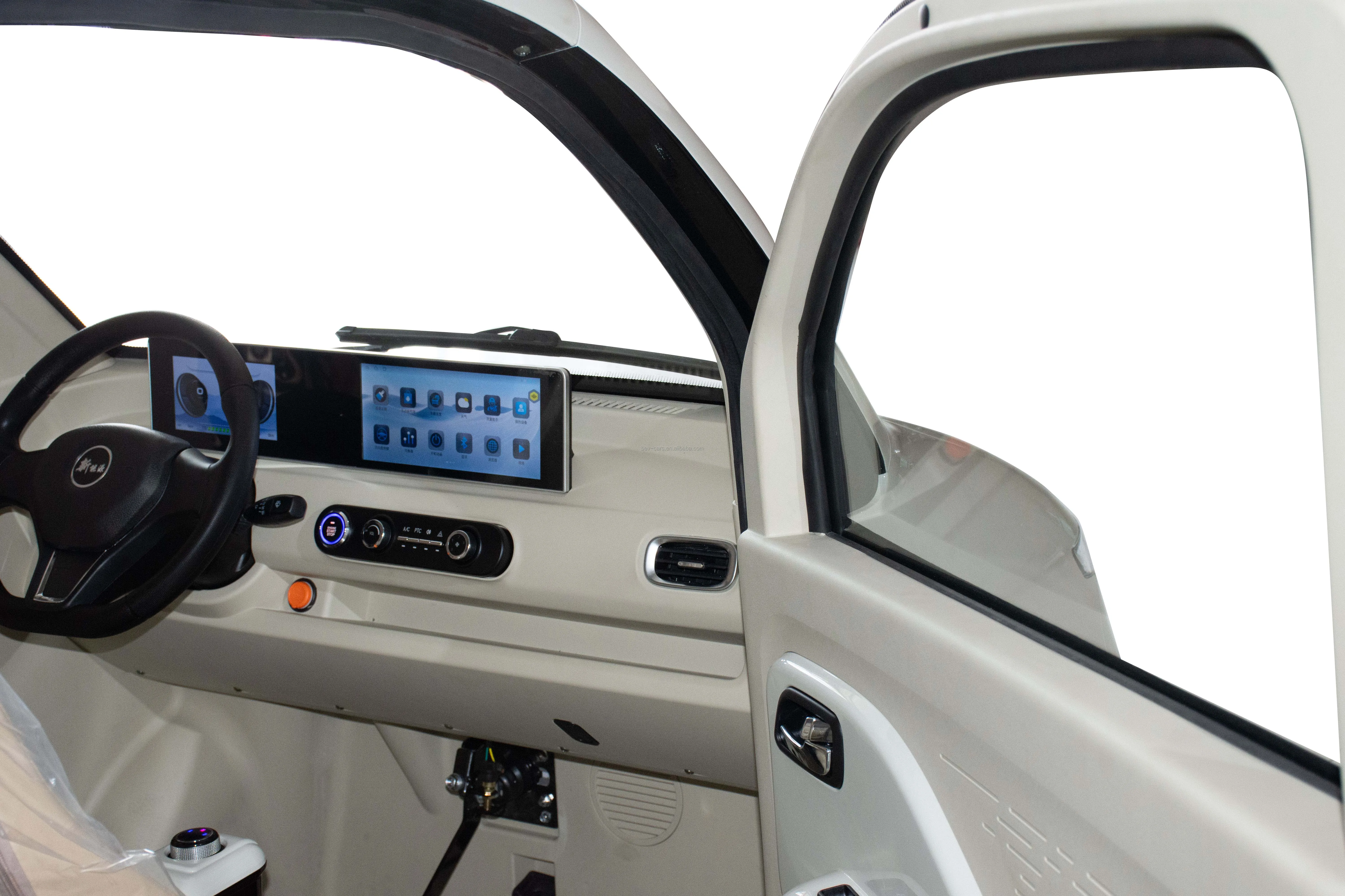 New Condition Chinese Electric Mini Car EEC L6E Approved Light Interior Convertible 2 Front Seats Left Steering Rear Camera Sale