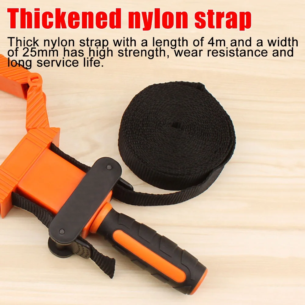 Factory Direct Sales Portable Table Tool Carpenter Soft Grip ABS Plastic Wood Woodwork Woodworking Angle Strap Frame Clamp