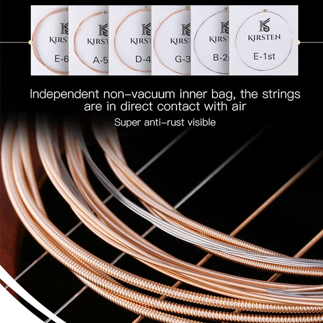 Source Factory Nano Film 1253 High-Carbon Steel Hexagonal Core Civin Acoustic Guitar Strings 6-String Set