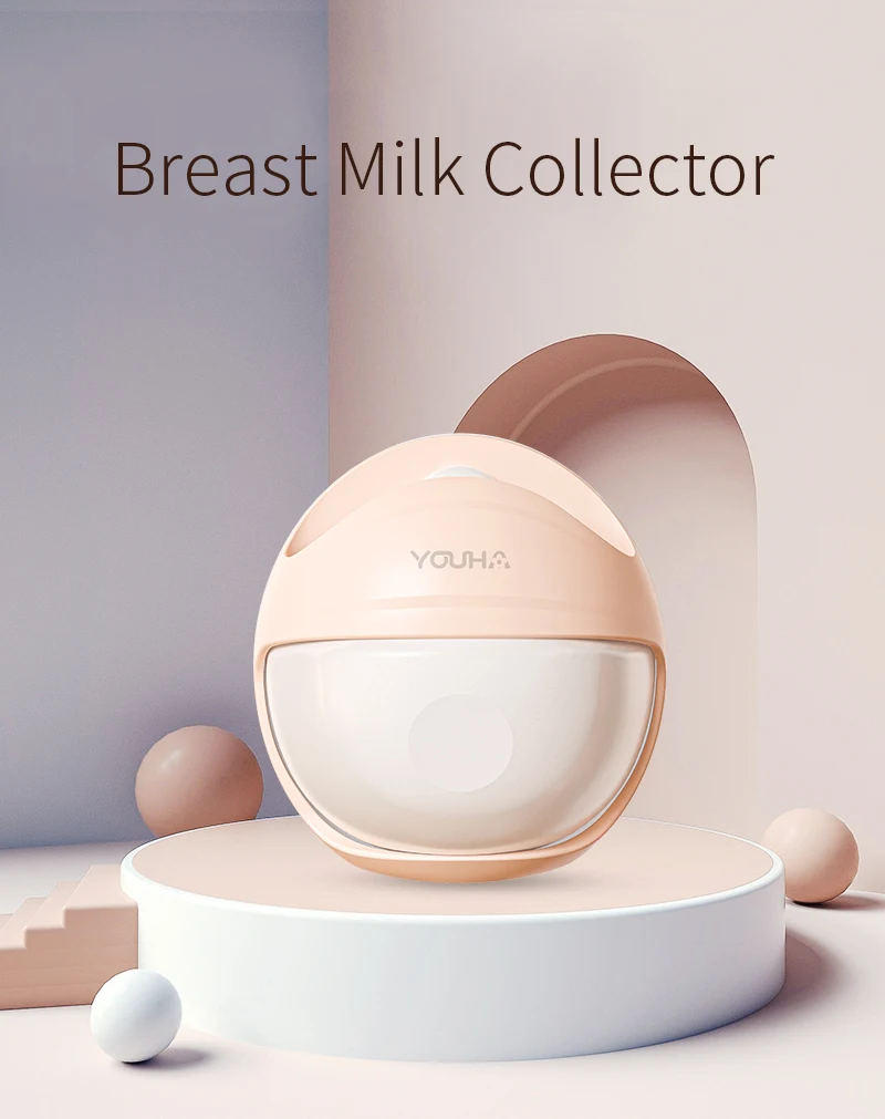 factory OEM custom New Design Food Grade hands free suction Breast Milk Collector Silicone wearable manual breast pump