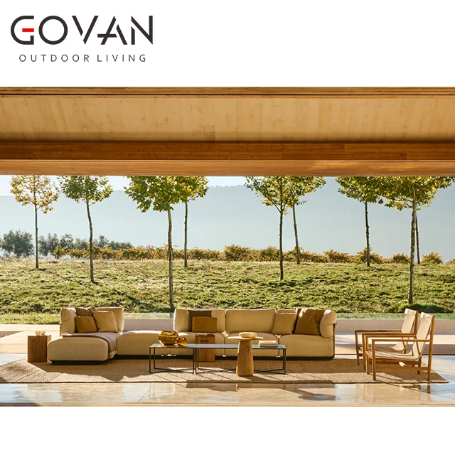 Modern Style Latest Design Outdoor Furniture Garden Set Hotel Leisure Solid Teak Wood Lounge Chair