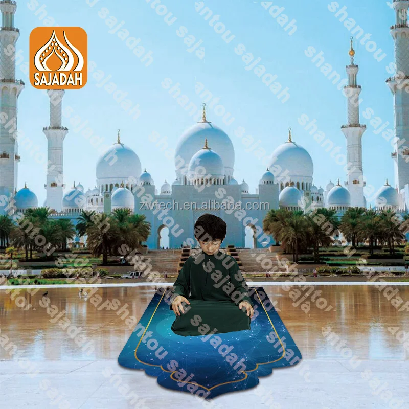 Muslim Portable Arabic Prayer Rug Shiajiada Electronic 7 Languages Interactive Polyester Modern Rectangle Mats