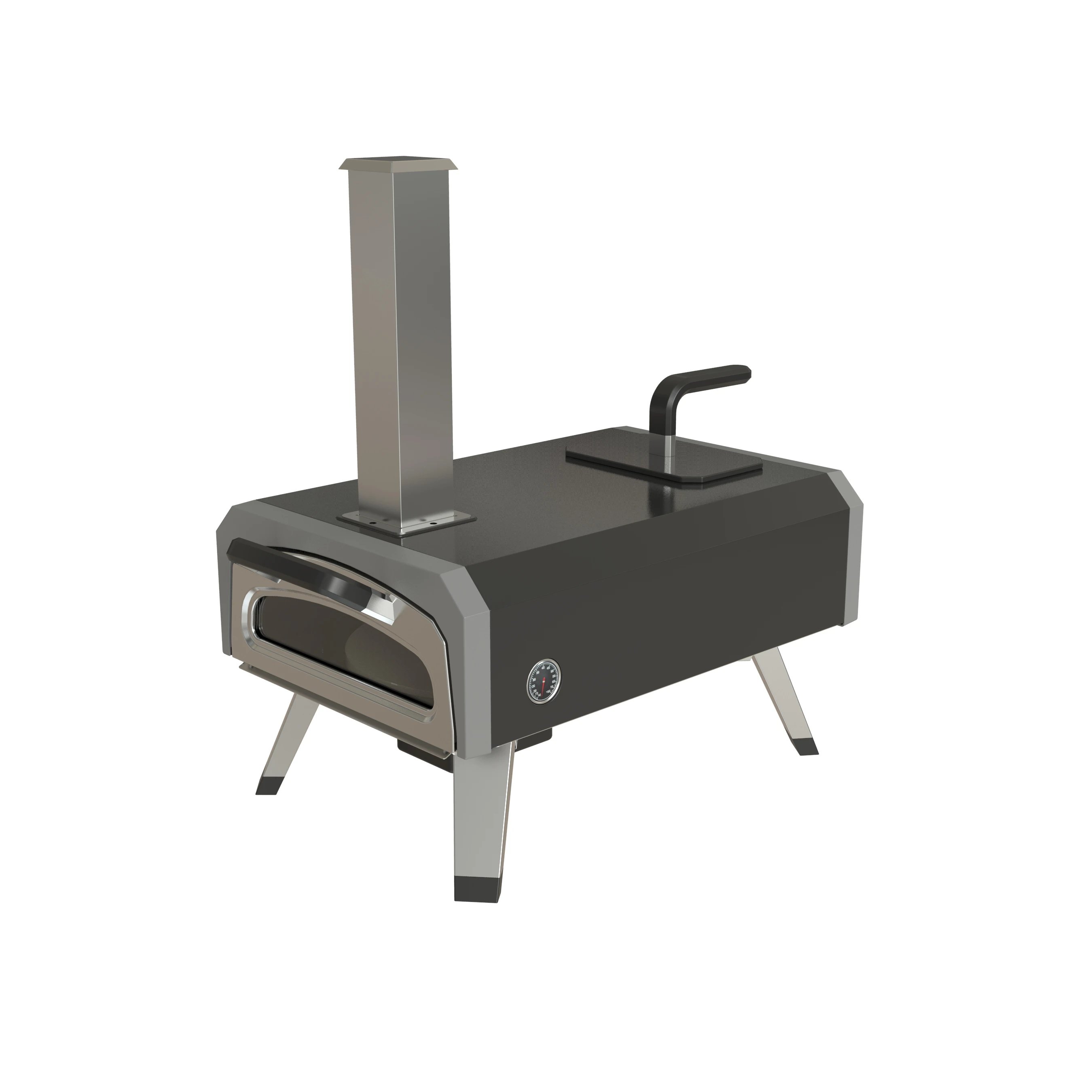 High Quality Control Efficient Heat Distribution For Evenly Baked Pizzas Pizza Oven With Rotating Stone Rotate Pizza Oven