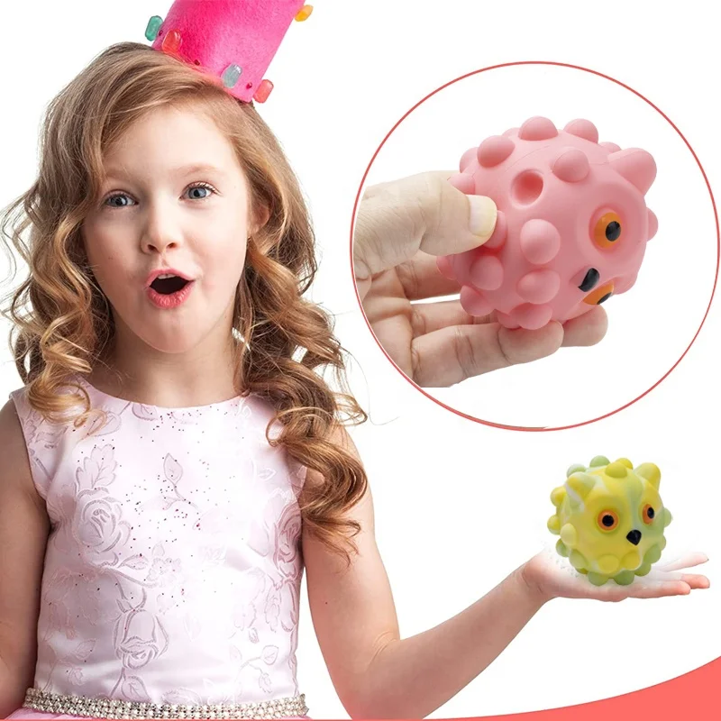 New Hot Sale Push Squeeze Bubble Toys Balls Silicone Reliever Bobble Sensor marbles finger grip ball decompression ball