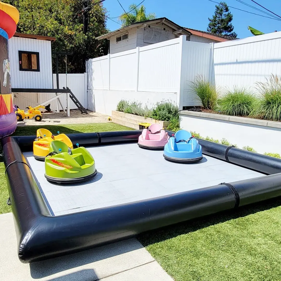 Inflatable Race Track bumper cars inflatable bumper car venue inflatable Pipe race track Bumper Car Arena With Mat