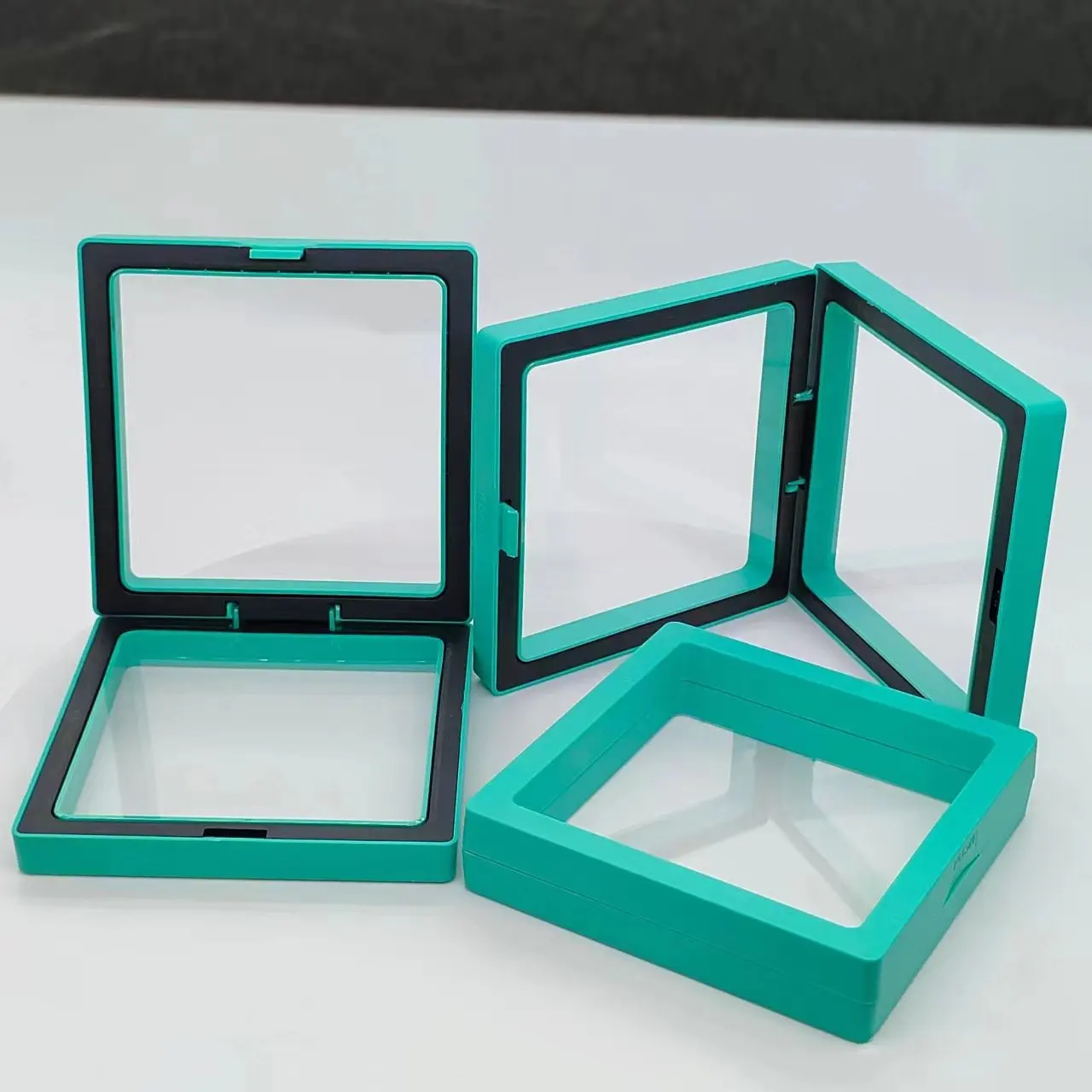 New Design Custom Logo Fashion Bracelet Necklace Ring Packaging Boxes 3D PE Film Two Colors Display Gift Jewelry Box