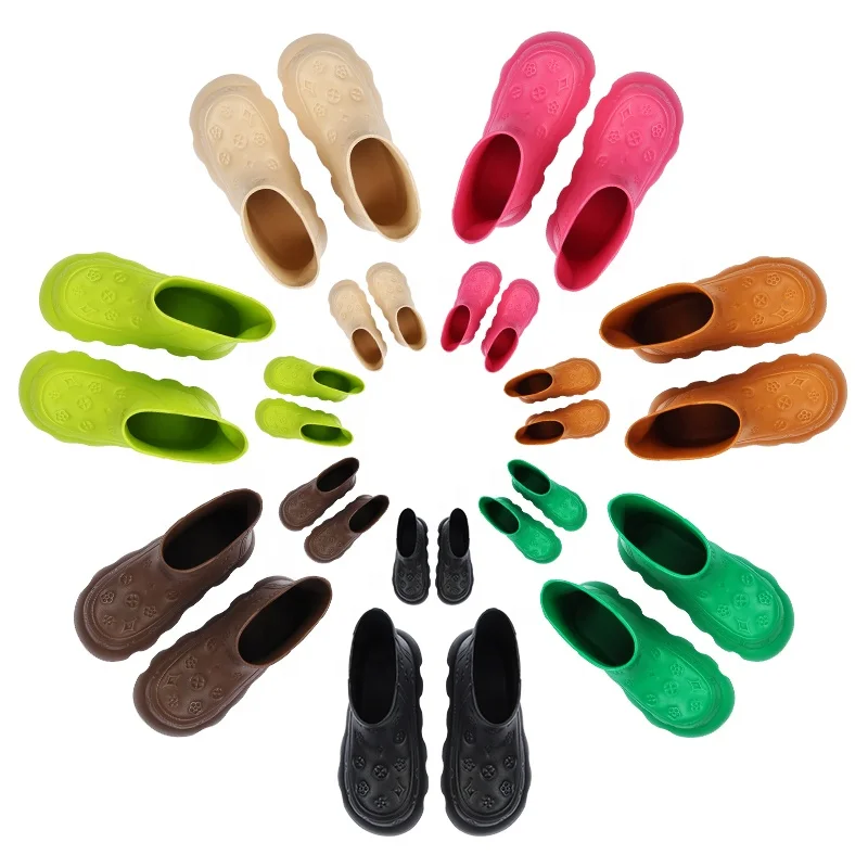 Женские резиновые ботильоны, Черные ботильоны на плоской подошве, в западном стиле, 2023