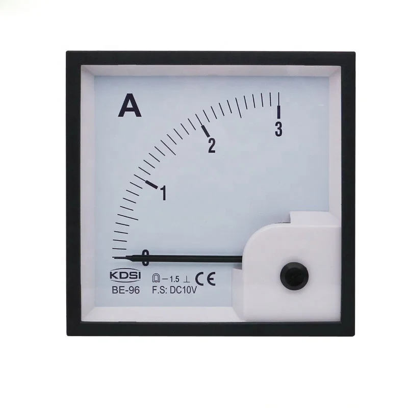 KDSI electronic apparatus BE-96 DC10V 3A analog dc panel mount ammeter