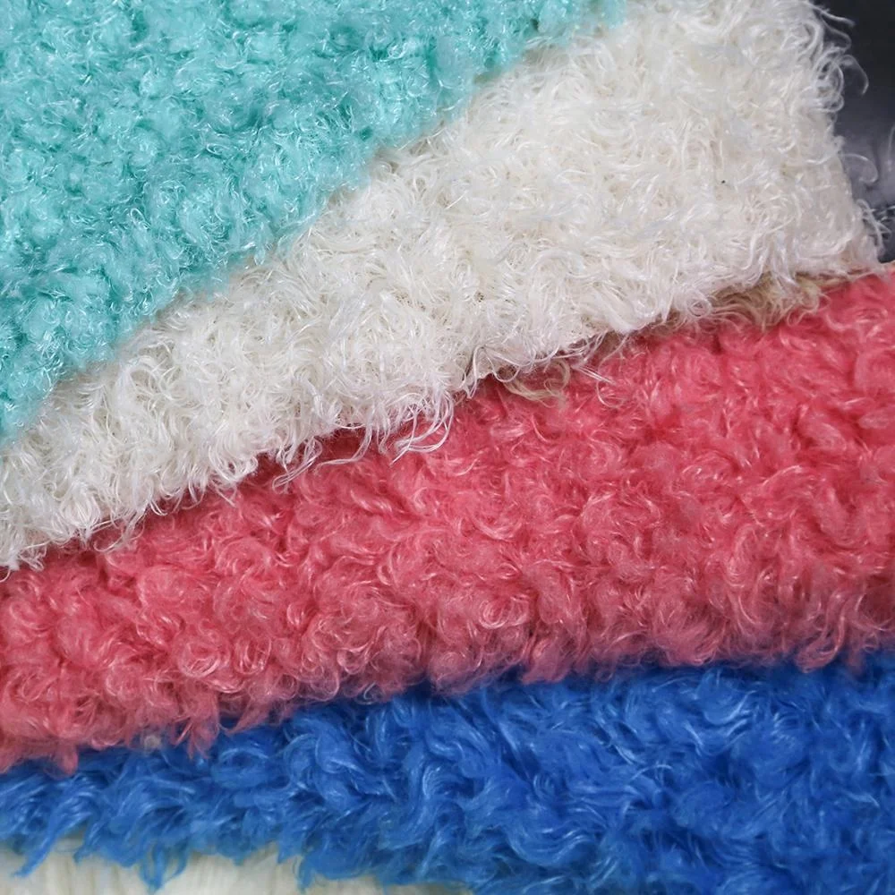 Лидер продаж, однотонная Красивая трикотажная ткань из искусственного меха для одежды, домашнего текстиля, игрушек