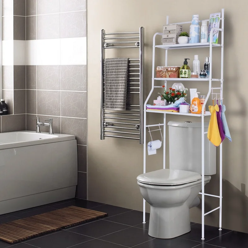 2024 Hot Sale Bathroom Rack Toilet Shelf Over Washing Machine Storage Rack