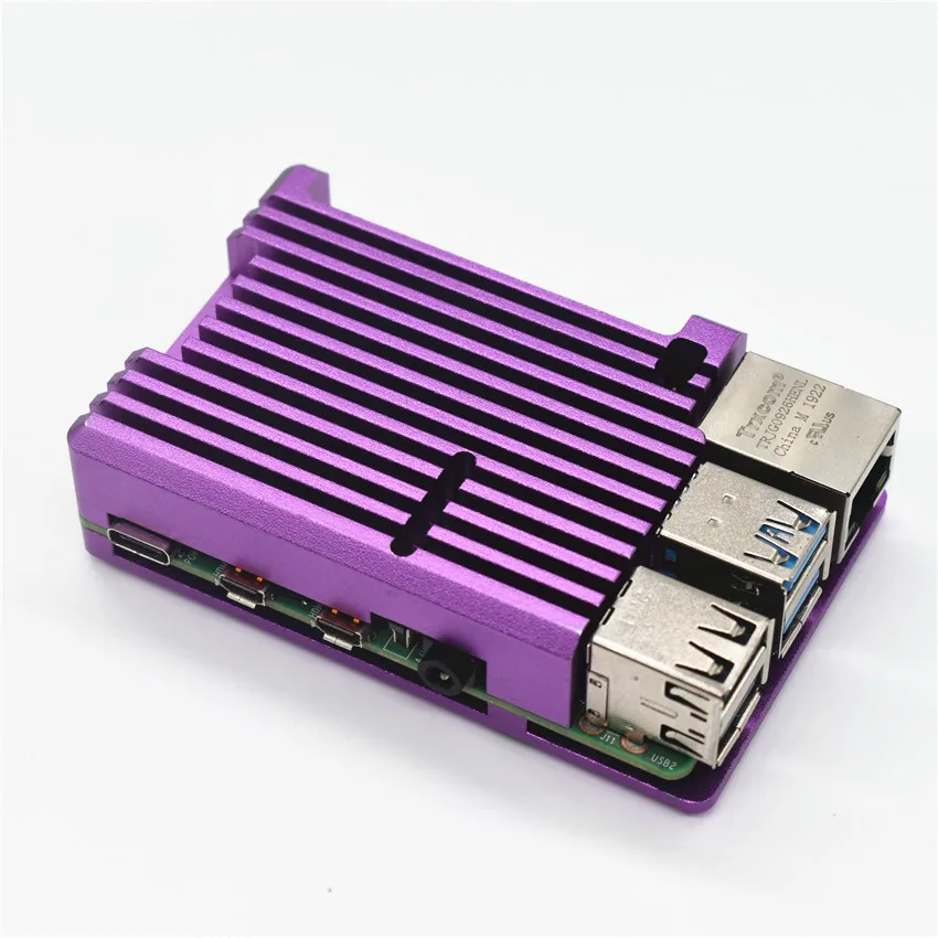  Пользовательский Корпус для Raspberry Pi 4 алюминиевый серебристый зеленый черный корпус металлический