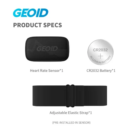 Geoid HS500 Heart Rate Monitor Mover Sensor Waterproof Chest Heart Rate Sensor