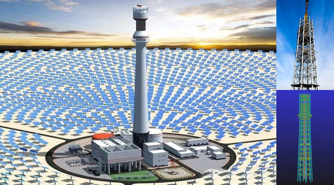Оптовая Продажа Горячая стальная конструкция зданий башня стальной конструкции для энергетической промышленности