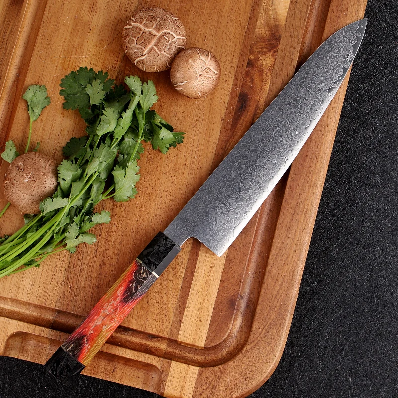 high quality Pattern Chef Cuchillos damascus Stainless Steel set luxury 8 Inch Chef kitchen  knife for kitchen restaurant