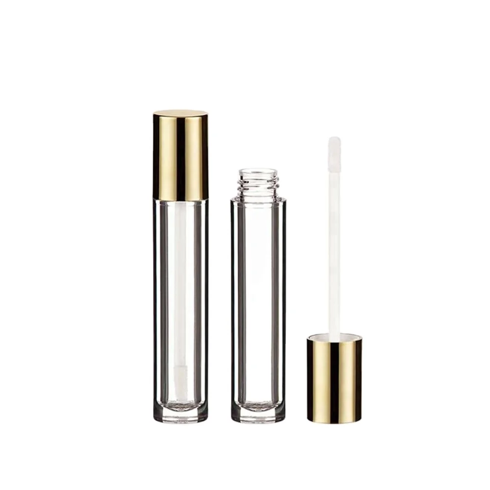 Hot sale golden makeup concealer tube packaging liquid lipstick container lipgloss bottle