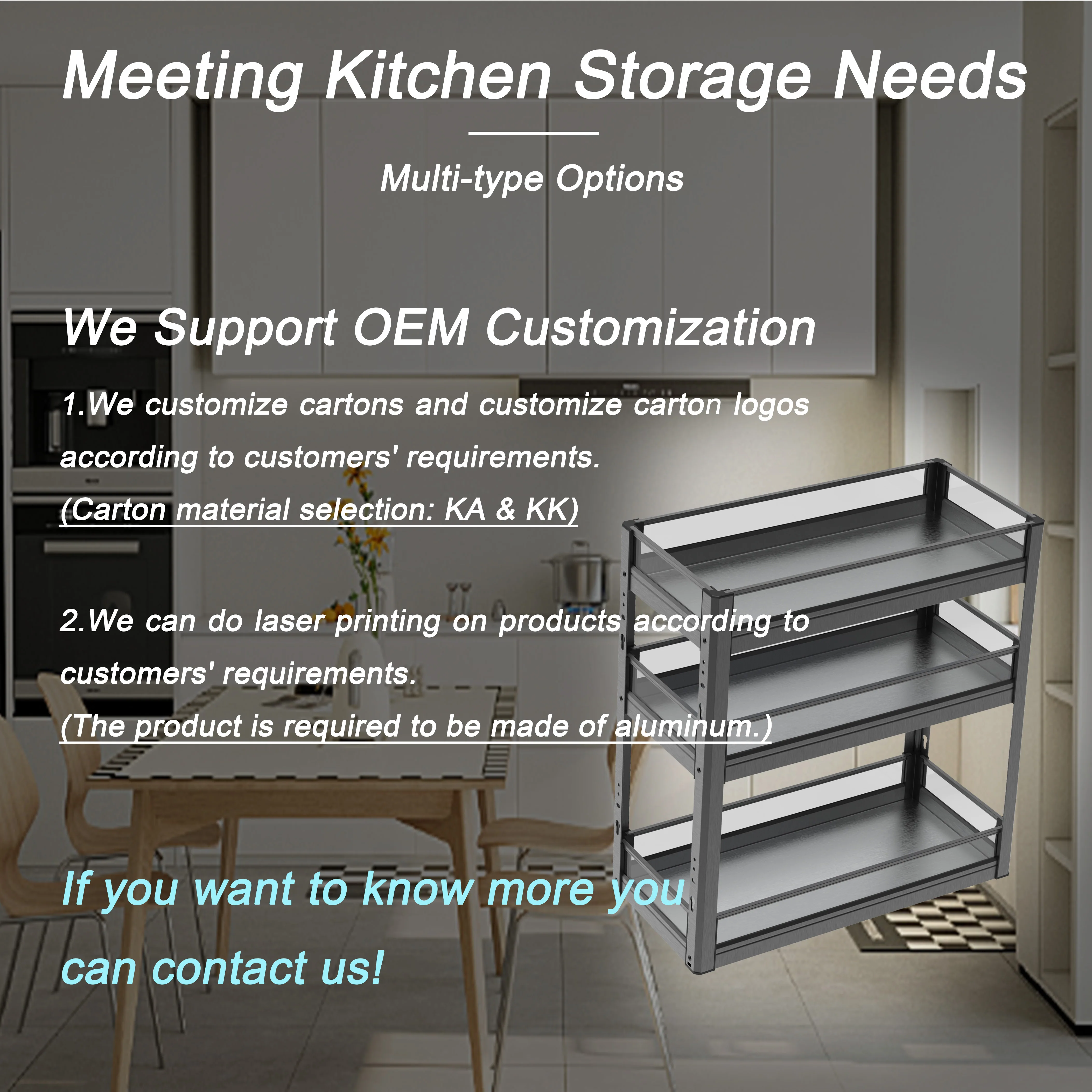 Retractable Kitchen Storage 25cm Shelf Hardware to Join Cabinet Pull Out Organizer Under Sink Glass 3 Layer Bottom Bottle Basket