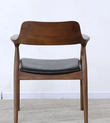 Высококачественный обеденный стул с подлокотником на спине, деревянный обеденный стул, роскошный обеденный стул