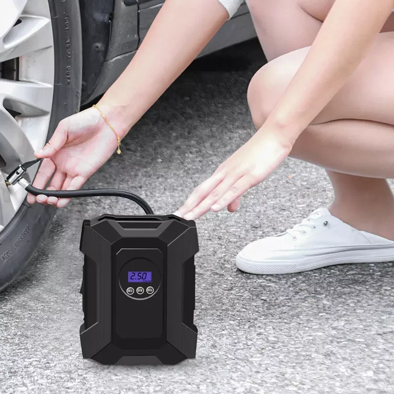 Car Mounted Air Pump Intelligent Digital Display Mini Car Air Pump Inflator