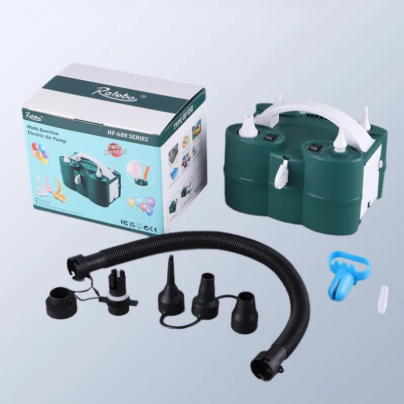 High Performance Professional Balloon Machine Electric Inflator Pump Portable Double Hole AC Inflatable Electric Balloon Pump