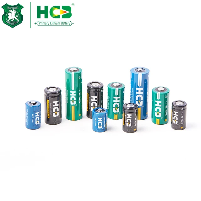 HCB Long Life CR123A 3.0V 2100mAh Lithium MnO2 Primary Battery CR123ASC for Cattle Rumen Bolus and Animal Tracking