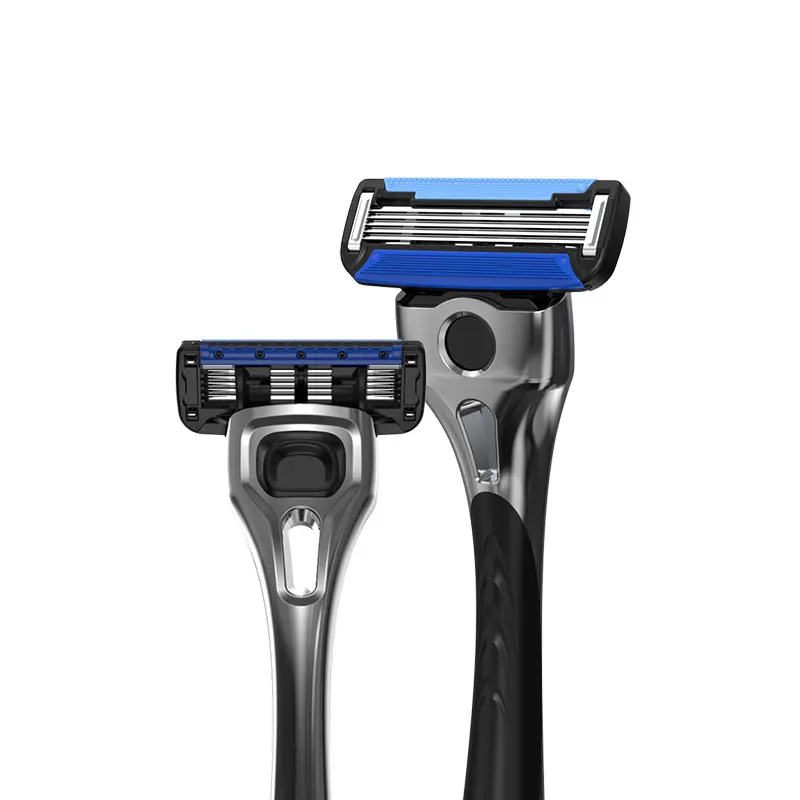 Mens Shaver Waterproof Razor Stainless Steel System No 5 Metal Body Head 5 Five Blade Men Metal Handle Mens Bikinis