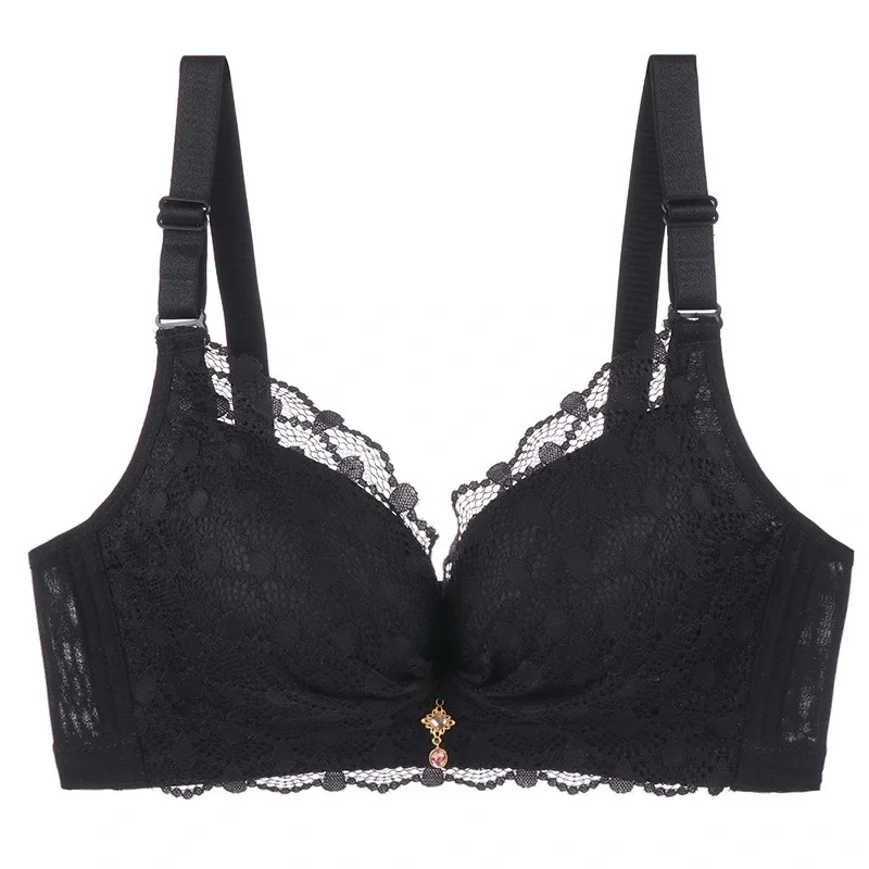 
No steel ring breathable honeycomb cup soft baby muscle cotton gathered bra 